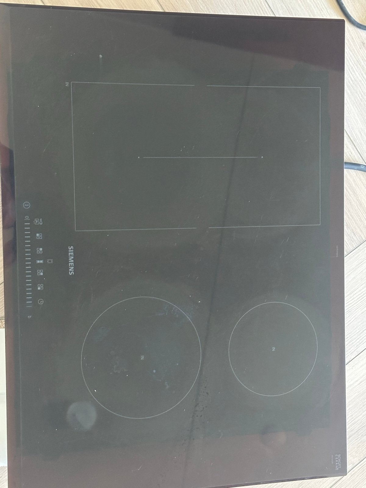 Siemens Inductiekookplaat 52x70.5cm, Ophalen, Gebruikt, 4 kookzones, Inbouw
