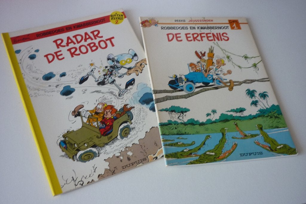 Dupuis: Franquin: Robbedoes en Kwabbernoot, Meerdere stripboeken, Ophalen of Verzenden, Gelezen
