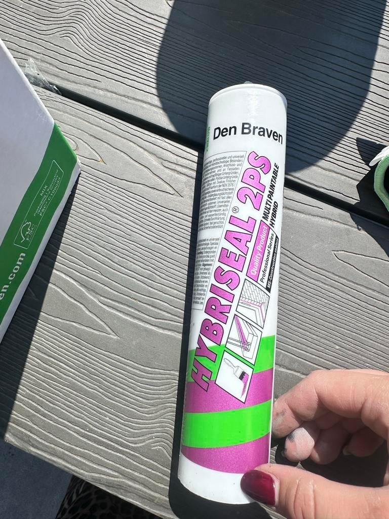 Den Braven Hybriseal 2PS Kit - Wit, Minder dan 4 cm, Overige materialen, Ophalen of Verzenden, Zo goed als nieuw