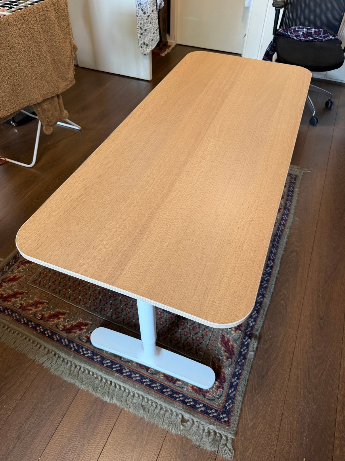 Ikea Bekant bureau 140x60 cm, Ophalen, Gebruikt, 100 tot 150 cm, 50 tot 100 cm