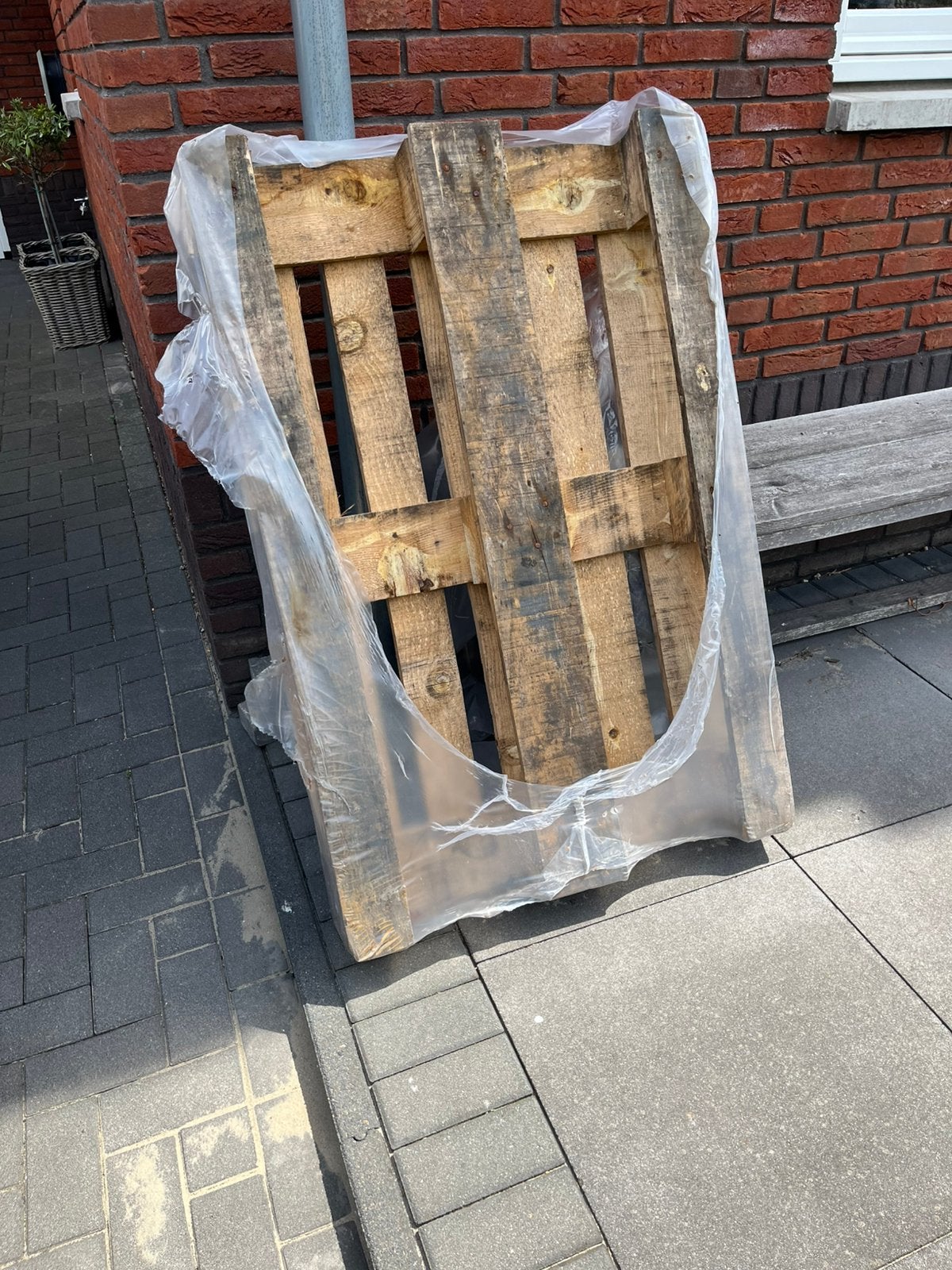 Gratis een statiegeld pallet.  Jan groen., Tuin en Terras, Overkappingen, Ophalen, Zo goed als nieuw
