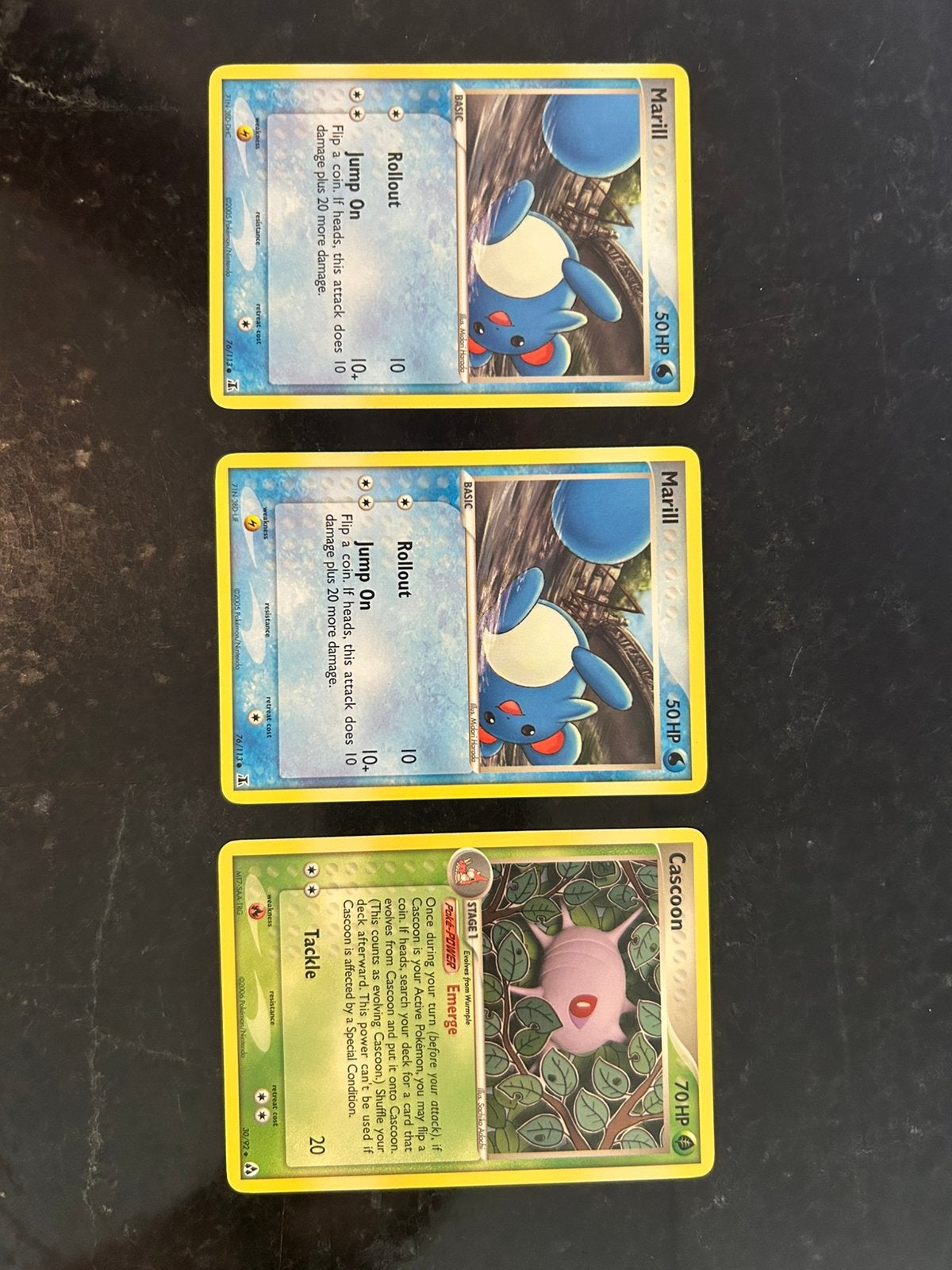 Pokemonkaart Marill Cascoon 2005 2006, Ophalen of Verzenden, Zo goed als nieuw