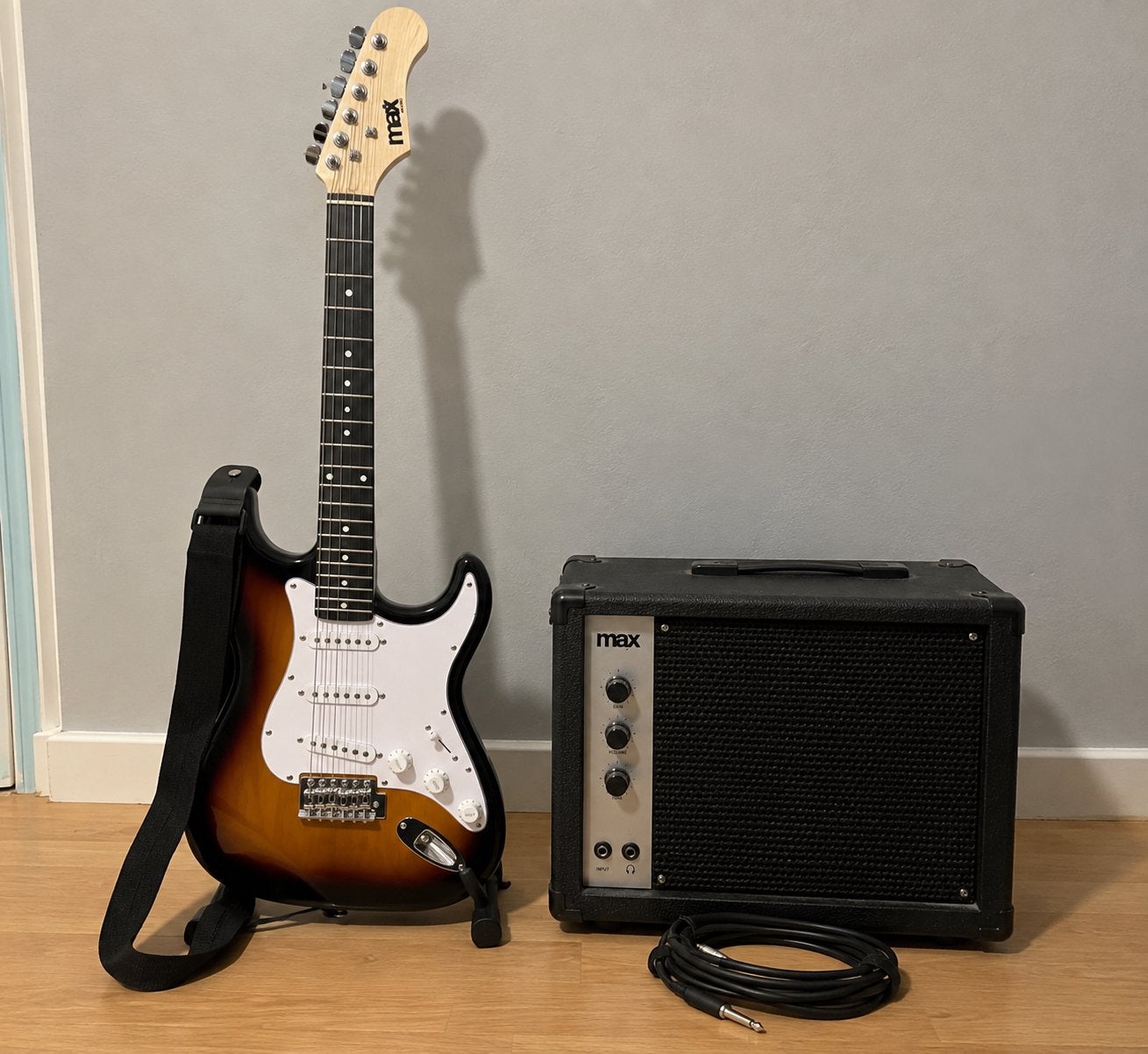 Max elektrische gitaar set met versterker