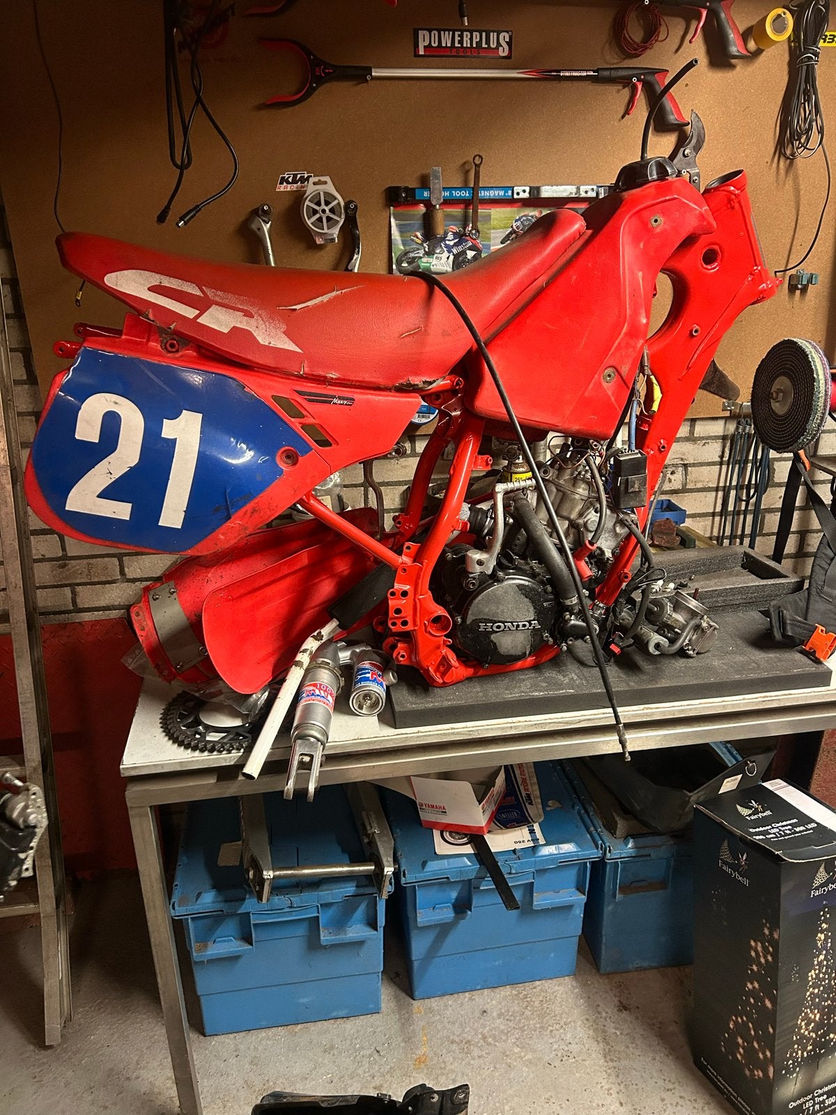 Honda CR Crossmotor Project - Onderdelen of Restauratie, Ophalen of Verzenden, Gebruikt
