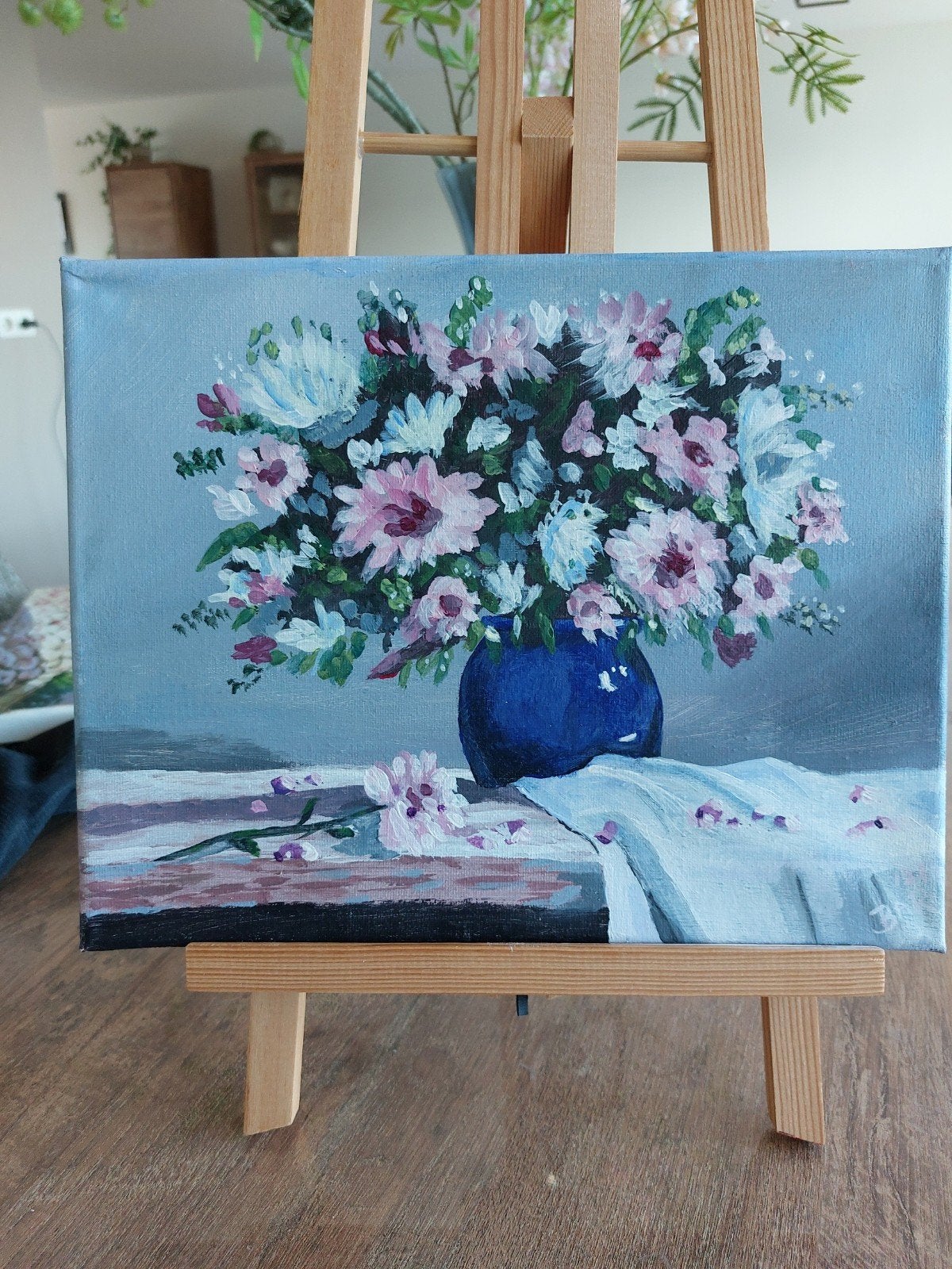Bloemen in vaas, Verzenden, Minder dan 10 m²