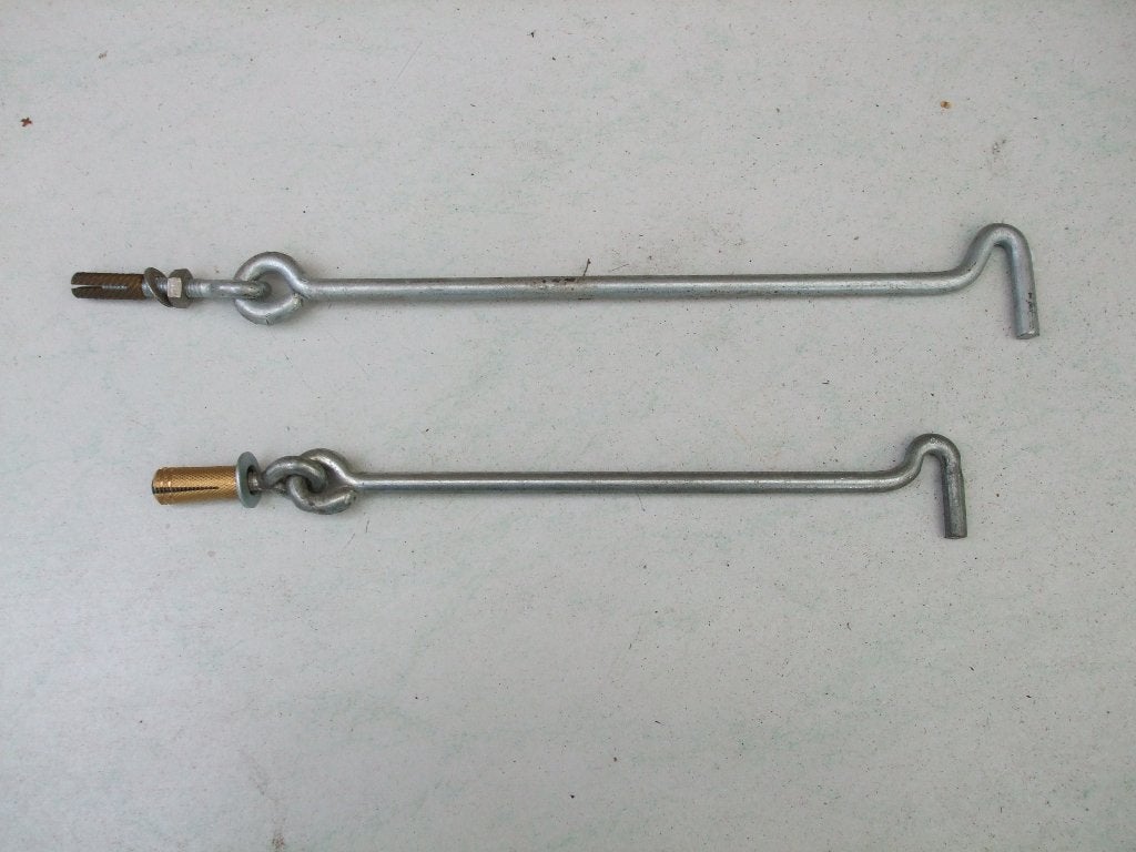 Windhaken 19 en 24 cm, Ophalen of Verzenden, Nieuw, Rvs