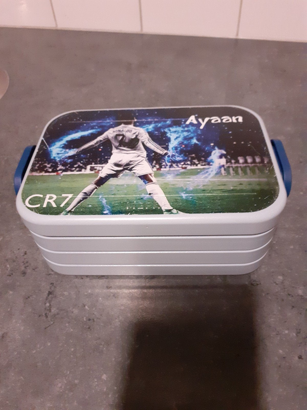 Broodtrommel Ronaldo CR7 - Ayaan, Ophalen of Verzenden, Gebruikt