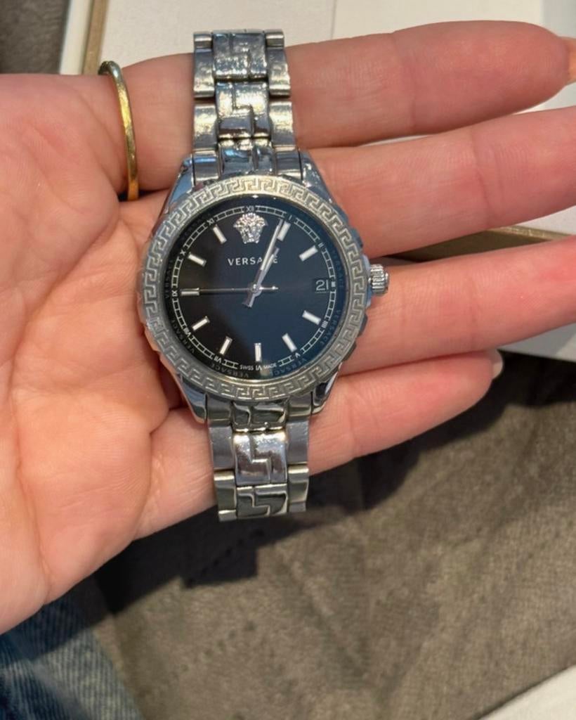 Versace V12020015 Hellenyium GMT Horloge, Overige merken, Staal, Verzenden, Polshorloge