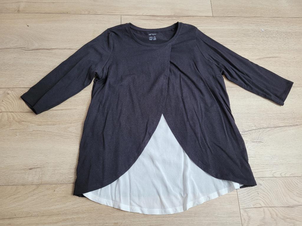 ESMARA zwart witte positie top maat M ~ CP0016, Kleding | Dames, Positiekleding, Maat 38/40 (M), Zwart, Zo goed als nieuw, Shirt of Top
