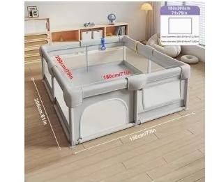 Grote speelbox voor kinderen - 180x200 cm, Kinderen en Baby's, Boxen, Ophalen, Zo goed als nieuw, Rechthoekig