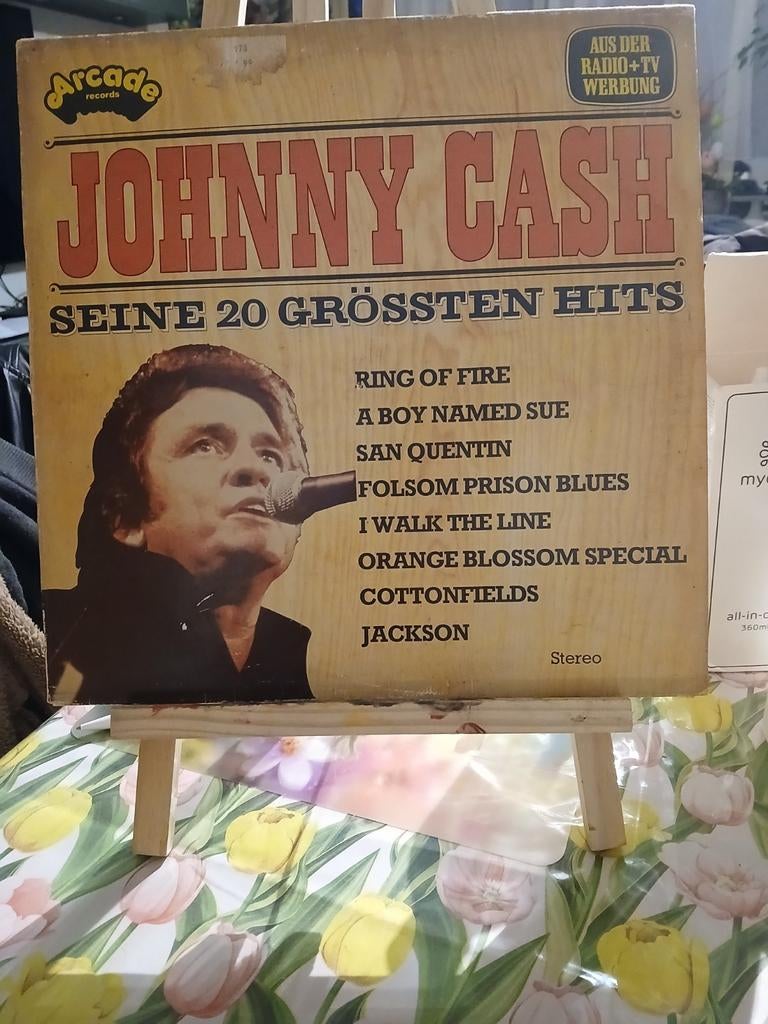 Johnny Cash - Seine 20 Grössten Hits LP (Arcade Records), Cd's en Dvd's, Vinyl | Pop, Gebruikt, Ophalen of Verzenden