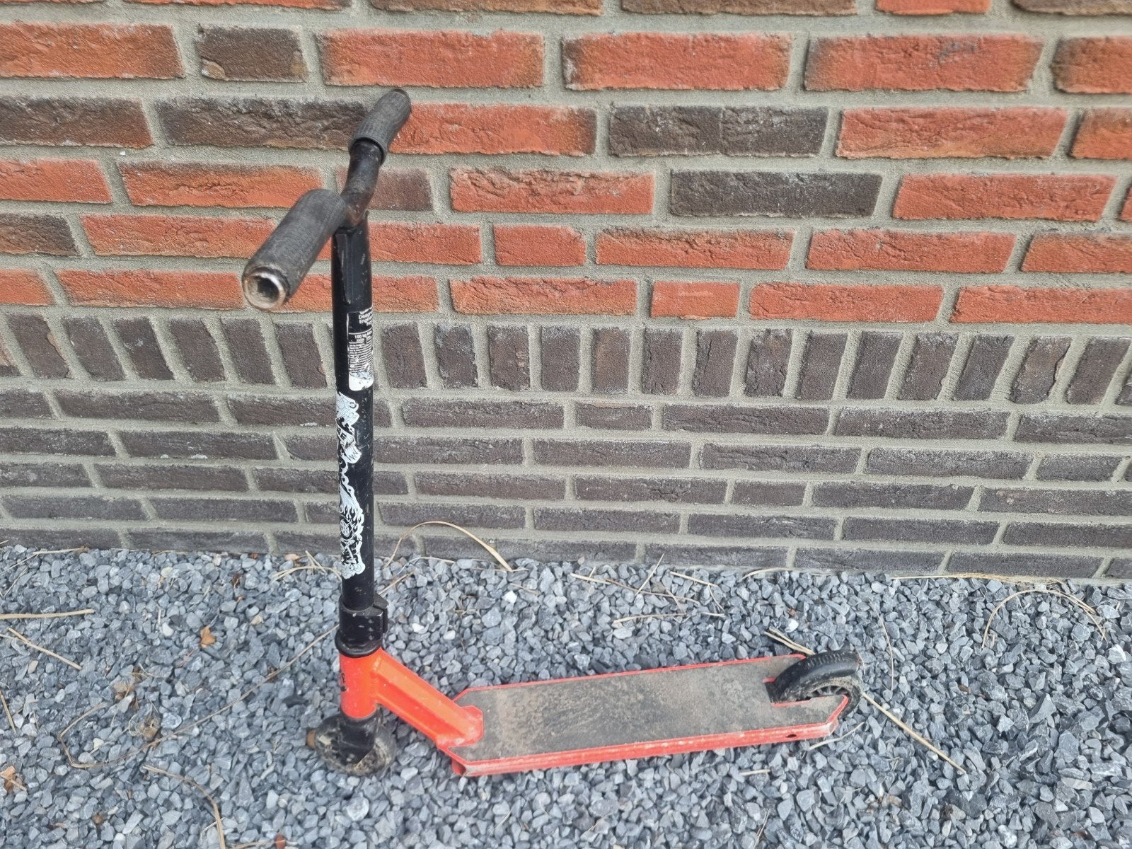 Gebruikte stuntstep - Oranje/Zwart, Fietsen en Brommers, Steps, Ophalen of Verzenden, Gebruikt, Gewone step