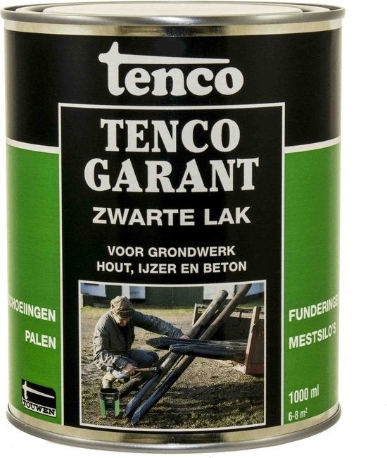 Tenco Tencogarant Zwarte lak - 1000 ml, Doe-het-zelf en Verbouw, ., Wit, Nieuw, Ophalen of Verzenden