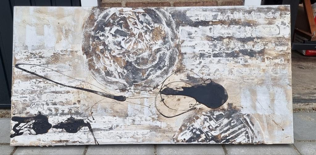 Mooi abstract schilderij, Antiek en Kunst, Ophalen