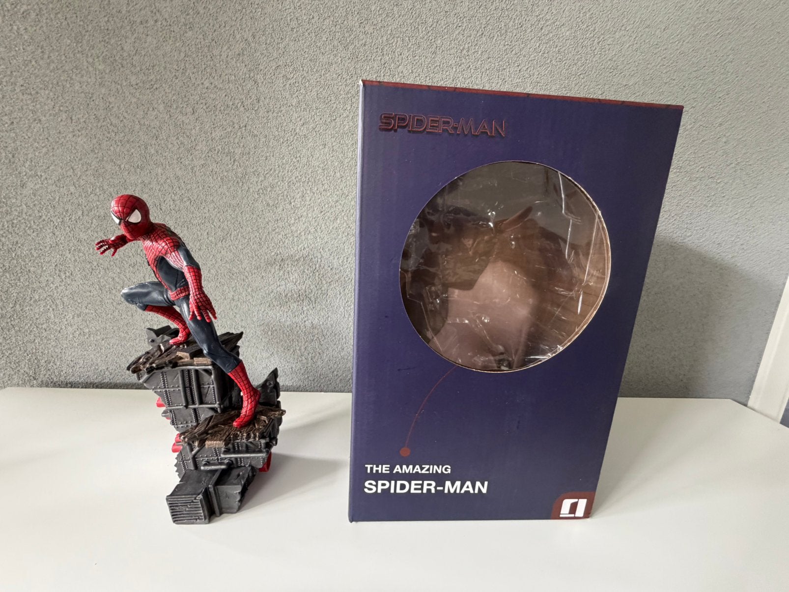 Pvc beeldje 1/10  The amazing Spider-Man, Verzamelen, Ophalen of Verzenden, Zo goed als nieuw, Mens
