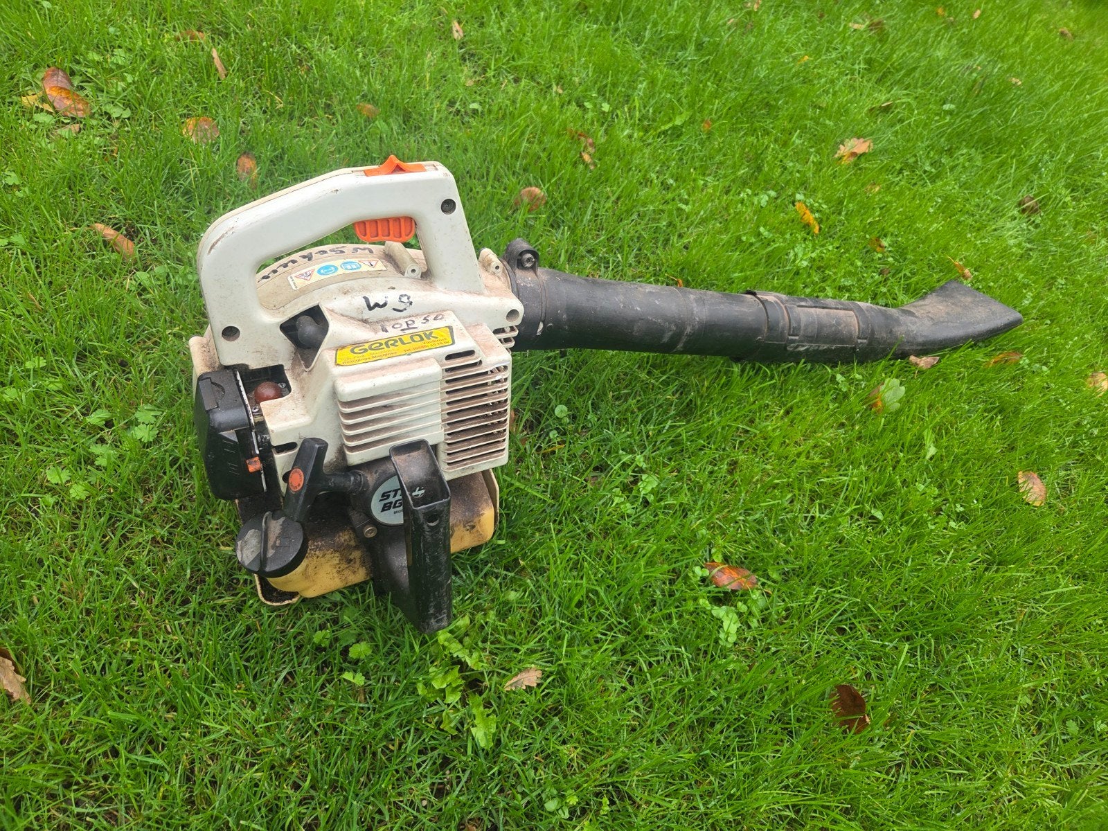 Stihl BG 75 Bladblazer, Ophalen of Verzenden, Gebruikt, Benzine, Handgedragen