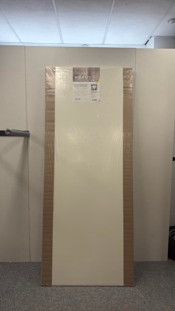 Mp 311 witte opdekdeur 231,5/93cm svedex afgelakt, Ophalen, Zo goed als nieuw, Binnendeur, 215 cm of meer