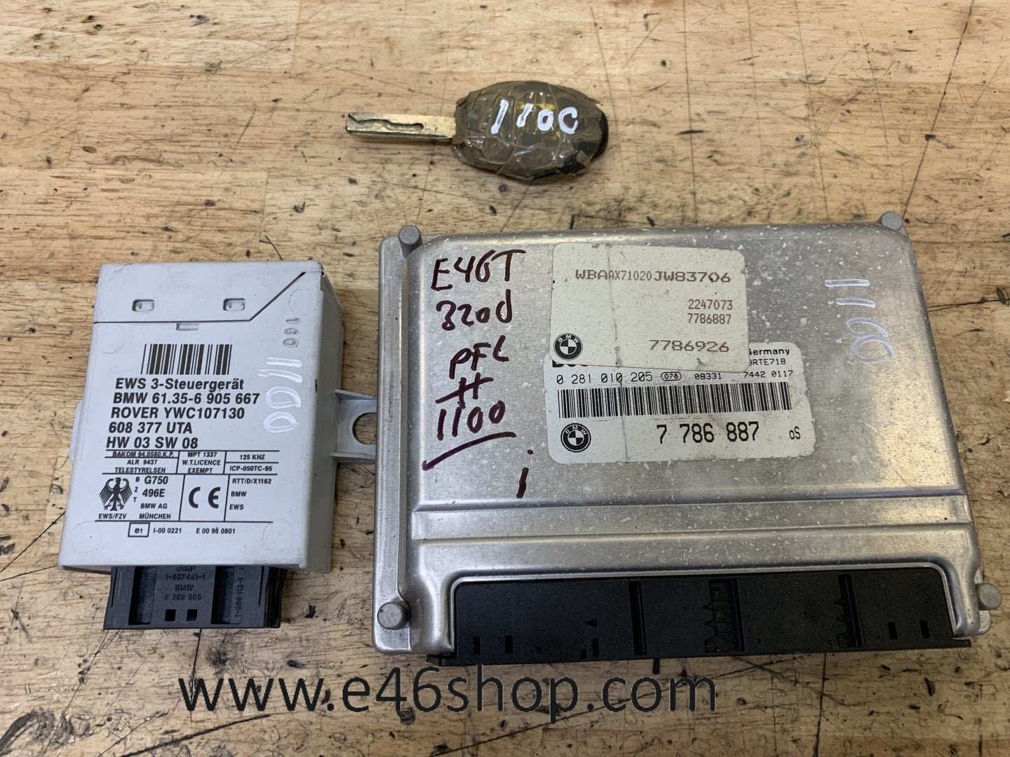 ECU DDE EWS BMW E46 E39 520D 320D OE 7786887 7786926 2247077, Auto-onderdelen, Gebruikt, -, -, Ophalen of Verzenden