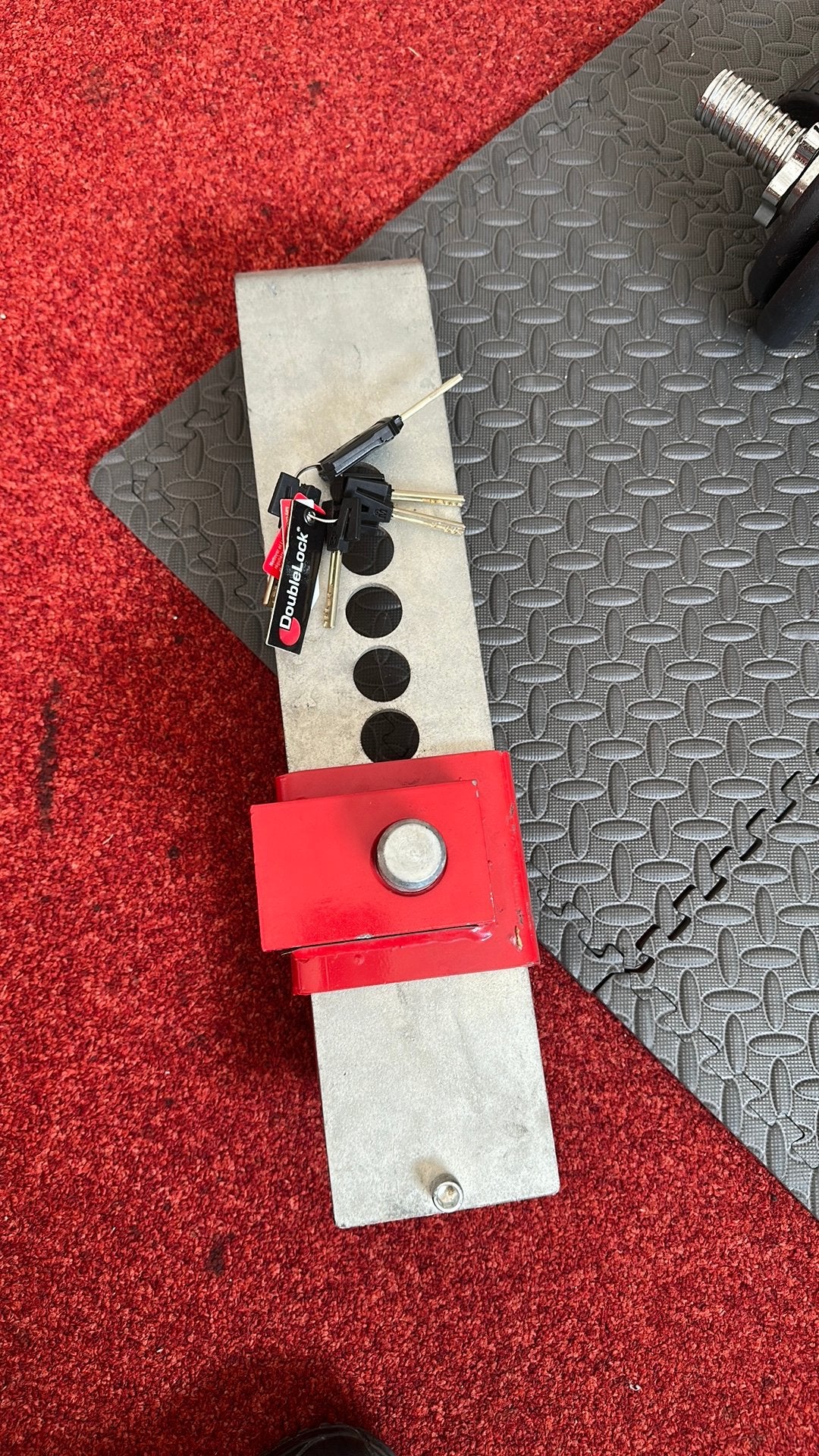 DoubleLock Container Lock HEAVY RED SCM, Ophalen of Verzenden, Zo goed als nieuw