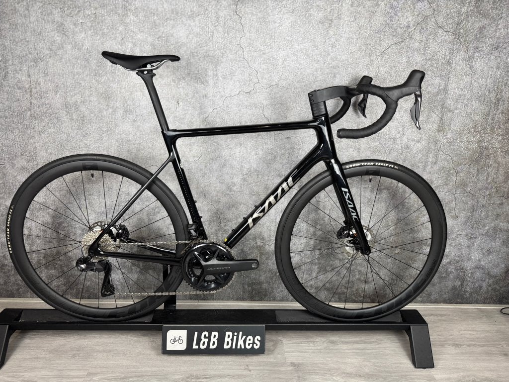 Nieuw! Isaac Element Full Carbon Shimano Ultegra Di2 2x12 L, Overige merken, 28 inch, Carbon, Velgrem