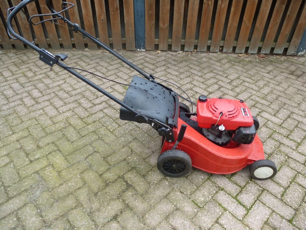 Honda 5.0 benzine grasmaaier met grasvangbak, Ophalen, Cirkelmaaier, Honda, Gebruikt