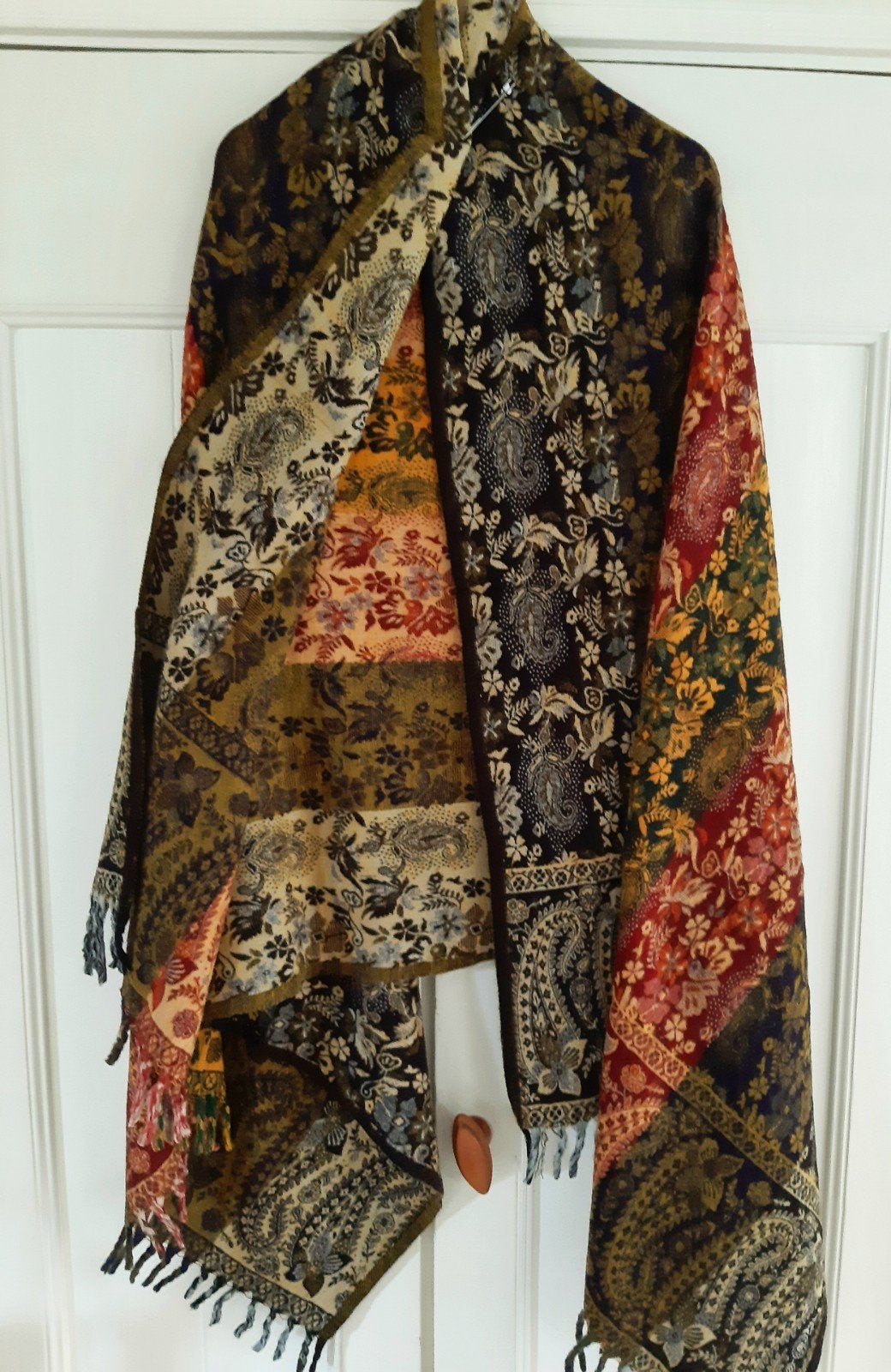 Royale Tibetaanse warme omslagdoek acryl/ wol, Ophalen of Verzenden, Nieuw, Maat 42/44 (L), Overige kleuren