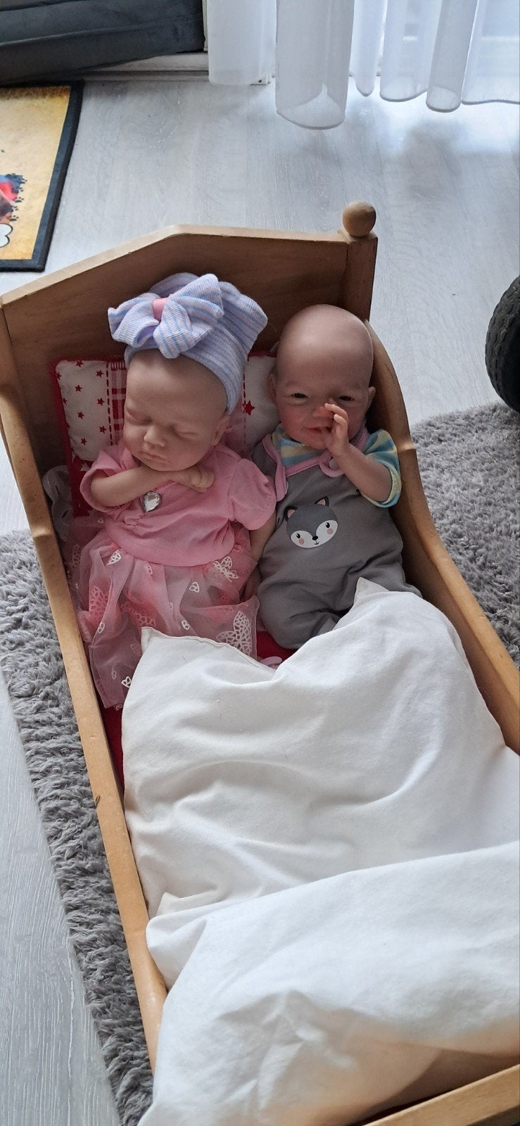 2 leuke full  body siliconen reborns, Ophalen, Pop