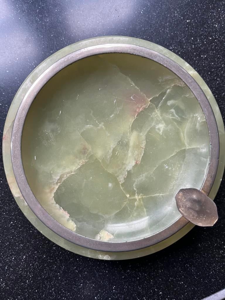 Vintage asbak onyx, Verzamelen, Ophalen of Verzenden, Overige typen
