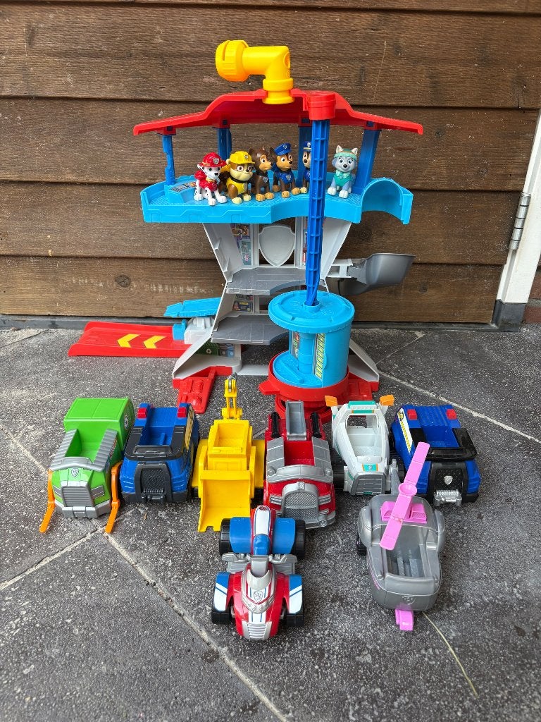 Paw patrol uitkijktoren, Kinderen en Baby's, Speelgoed | Actiefiguren, Ophalen, Zo goed als nieuw