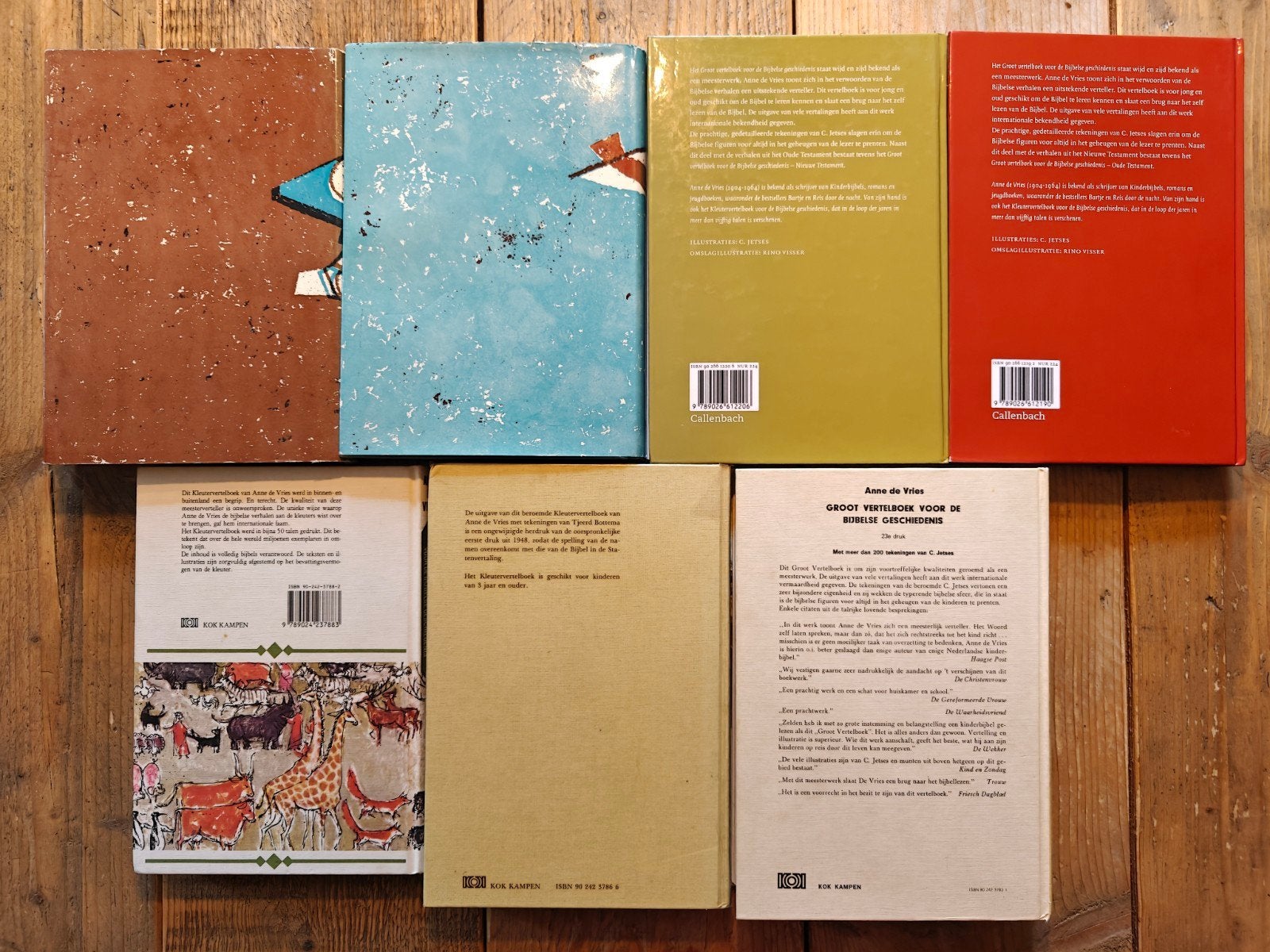 7 Kinderbijbels van Anne de Vries., Ophalen of Verzenden