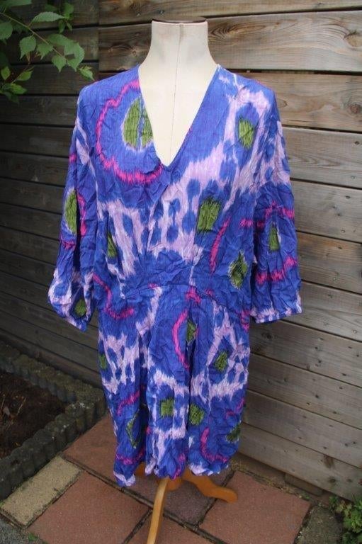 Jurk blauw/ roze/ lila Shoeby mt 3XL Vaste prijs, Blauw, Maat 46/48 (XL) of groter, Ophalen of Verzenden, Zo goed als nieuw