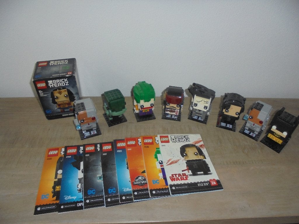 lego Brick Headz Met Handleiding 9 stuks, Kinderen en Baby's, Speelgoed | Duplo en Lego, Ophalen of Verzenden, Zo goed als nieuw
