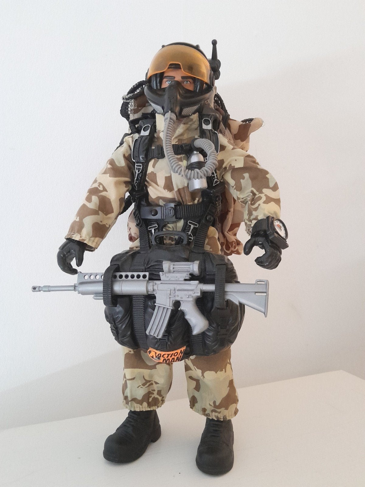 vintage Action Man Altitude Attack Camouflage Parachutist, Ophalen of Verzenden, Zo goed als nieuw