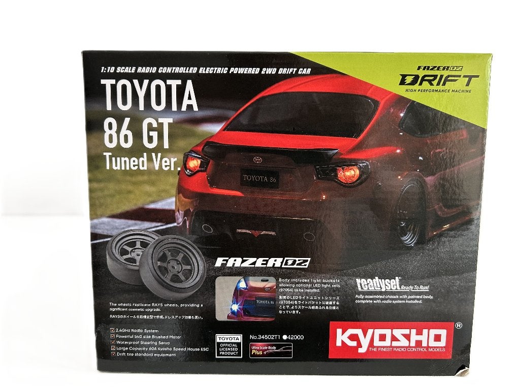 Kyosho Fazer D2 Toyota 86 GT Tuned Ver. Red 1:10 Drift Ready, Elektro, Verzenden, Nieuw, Schaal 1:10