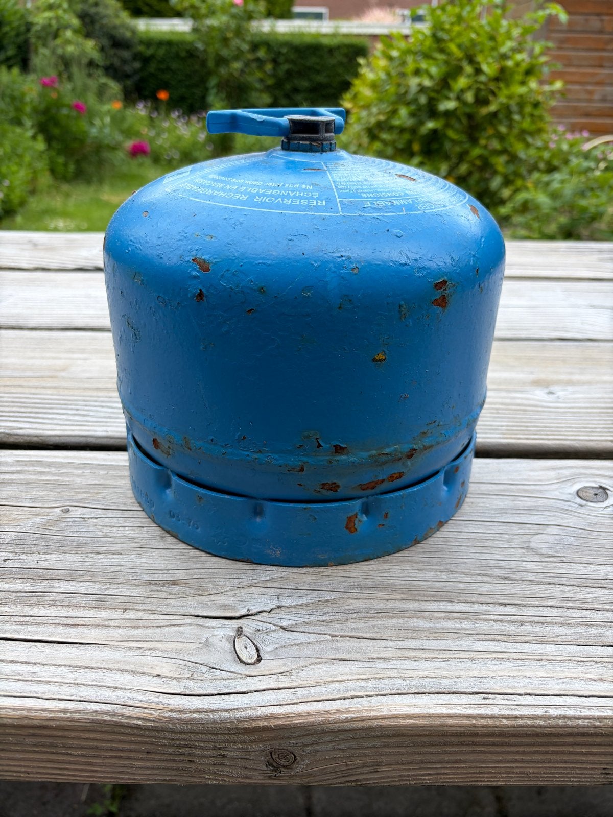 Campinggaz 904 gasfles (leeg), Ophalen, Gebruikt