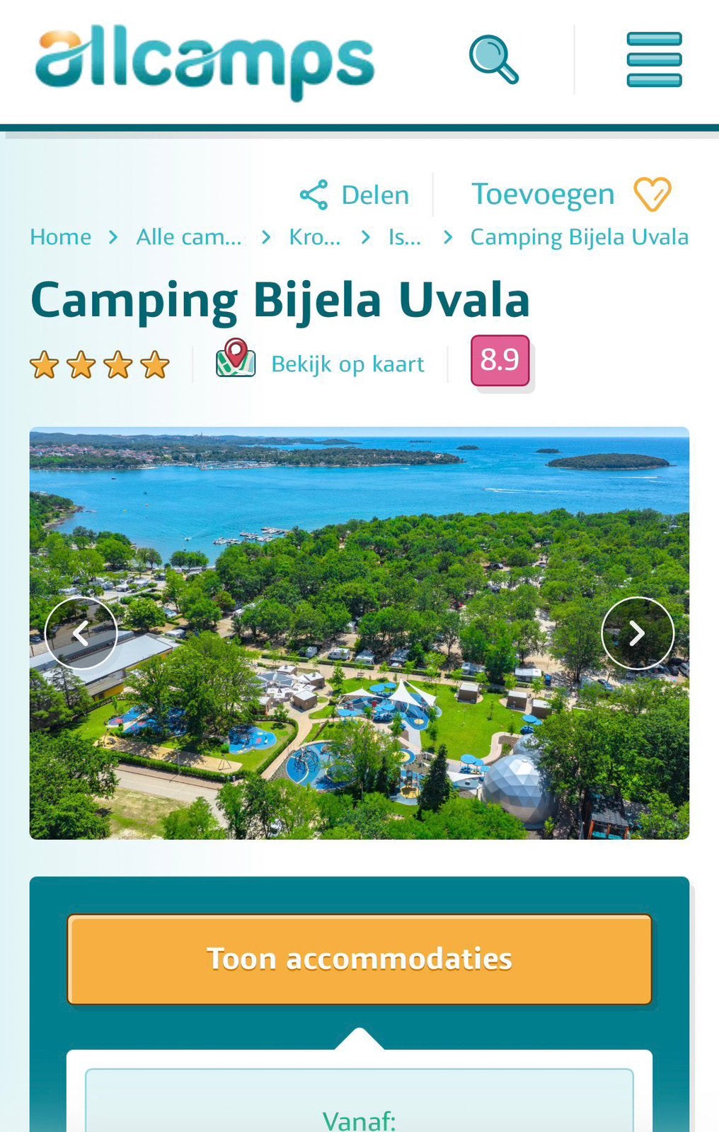 Vakantie Kroatië te koop!!, Overige merken, Europa, Ophalen of Verzenden, Zo goed als nieuw