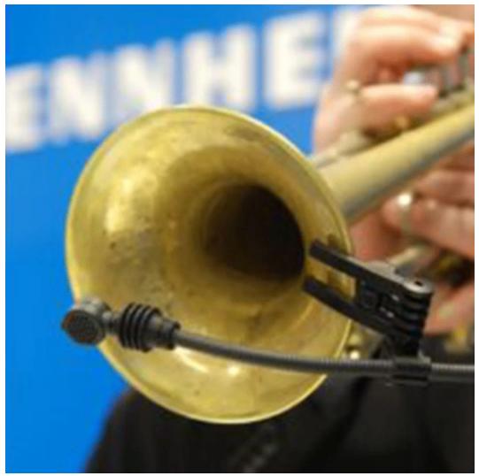 Sennheiser e608 – instrument clip-on, Ophalen of Verzenden, Gebruikt, Instrumentmicrofoon