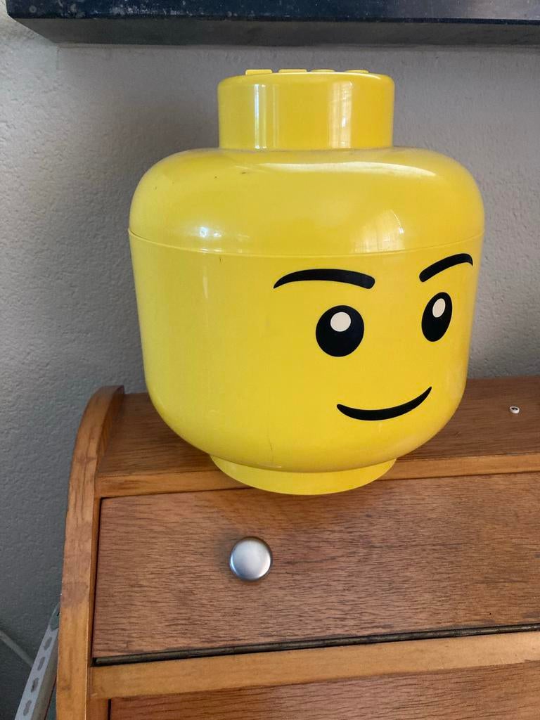 Grote Gele LEGO Opbergkop - Perfect voor Speelgoed, Ophalen of Verzenden, Gebruikt, Overige typen, Lego