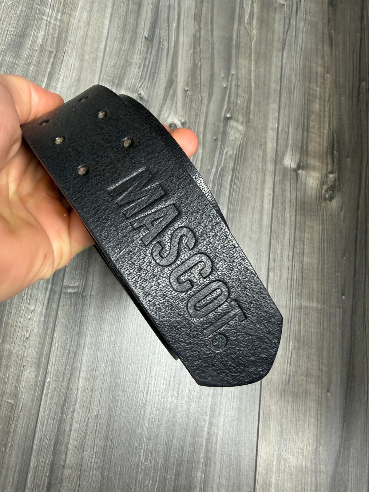 Mascot leren riem nieuw, Ophalen of Verzenden, Nieuw, Zwart, Echt leder
