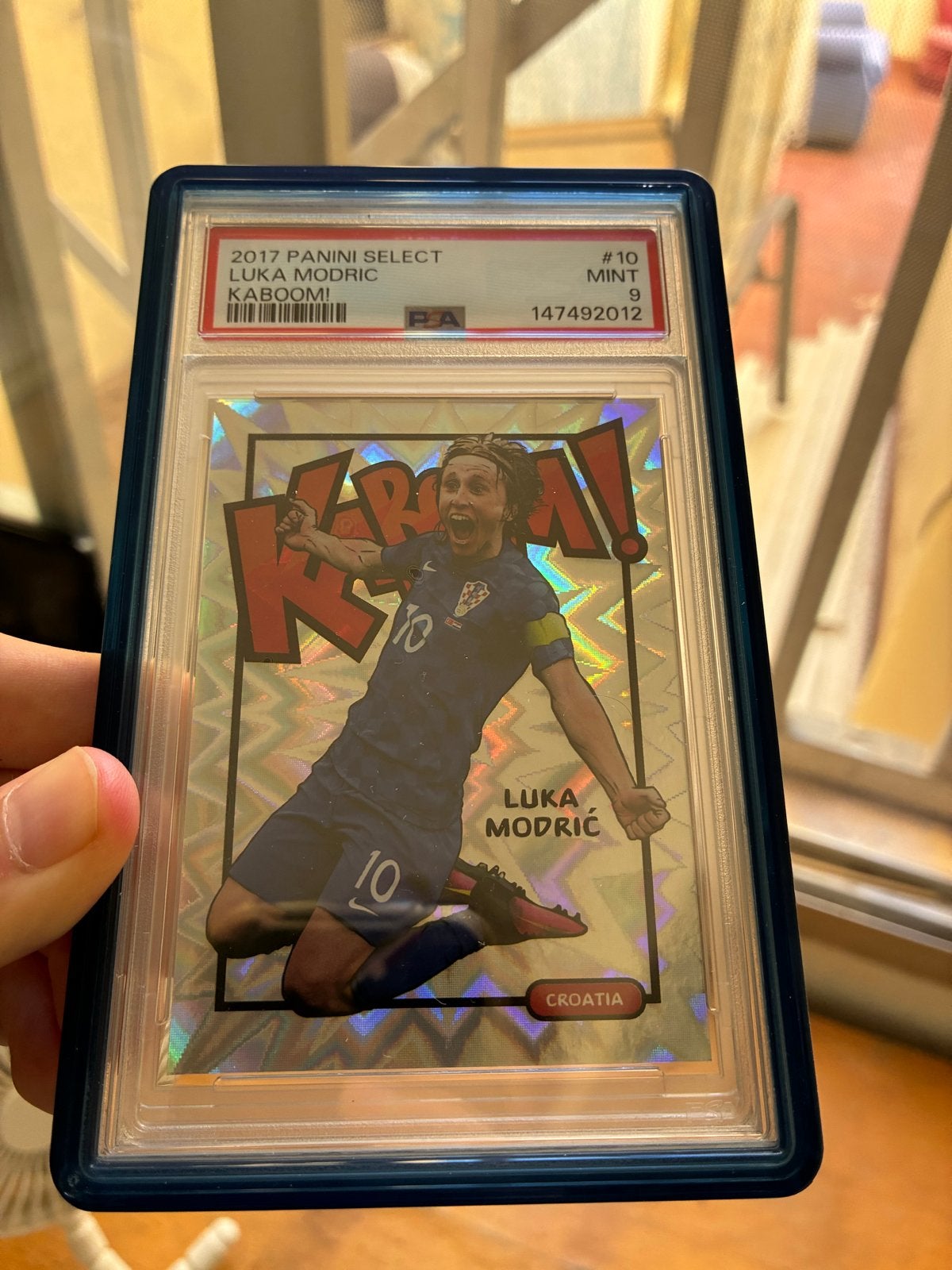 Luka Modric Kaboom! PSA 9 Mint 2017 Panini Select, Ophalen of Verzenden, Zo goed als nieuw, Buitenlandse clubs, Spelerskaart