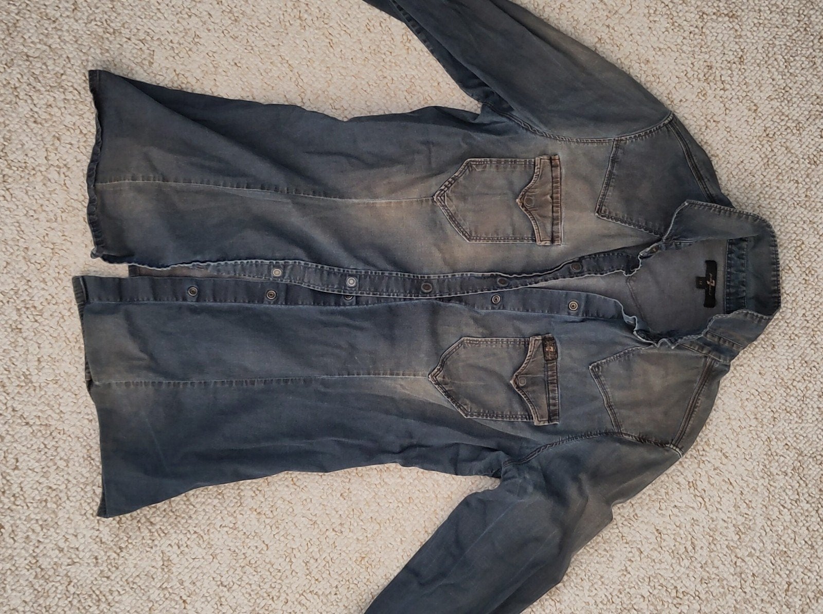 7 for all mankind blouse, Ophalen of Verzenden, Zo goed als nieuw, Blauw