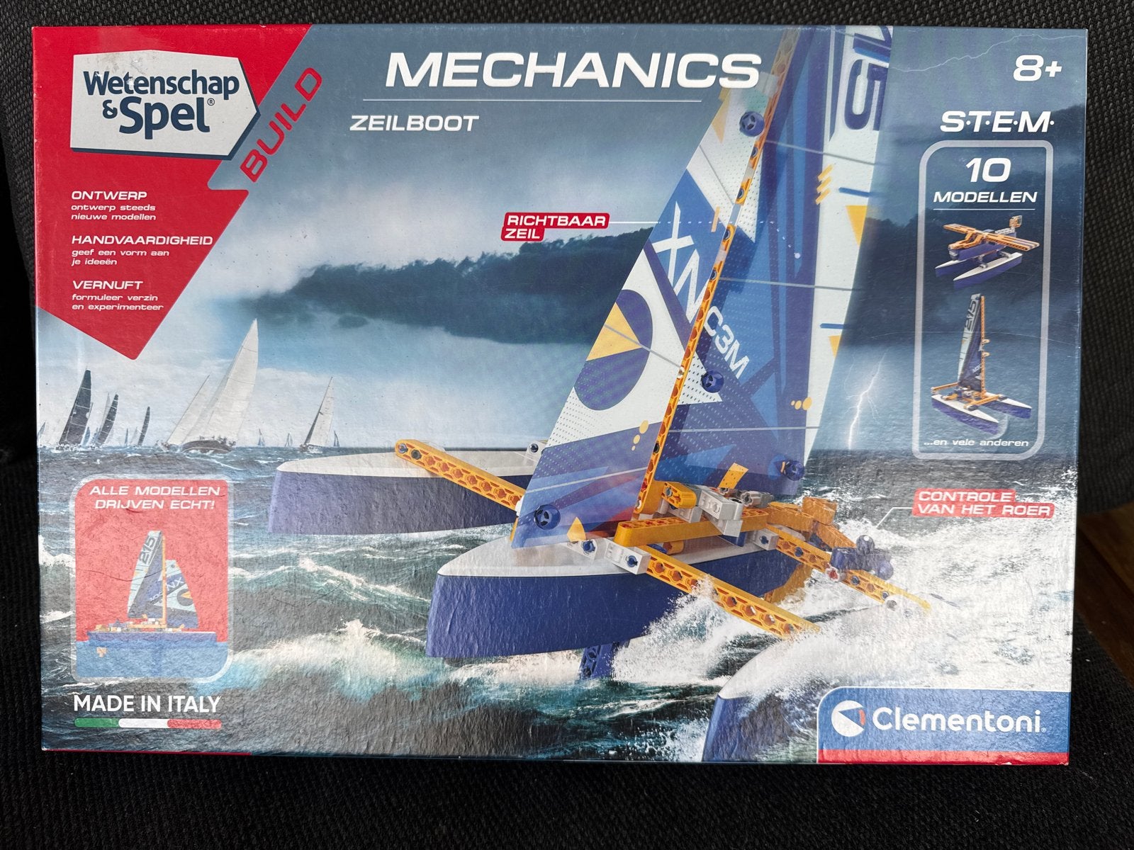 Clementoni Wetenschap & Spel Mechanics Zeilboot, Ophalen of Verzenden, Zo goed als nieuw, Bouwen