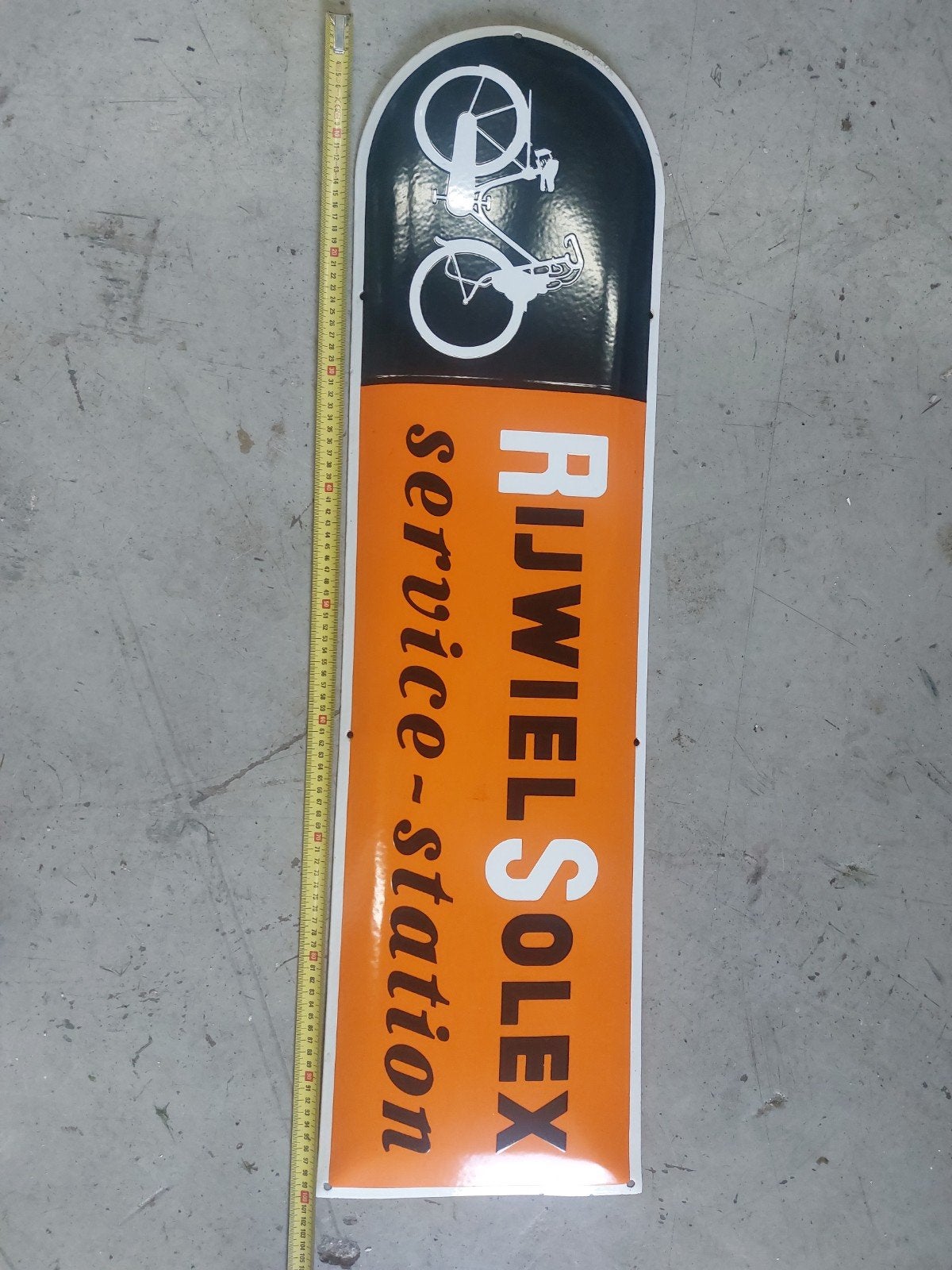 Vintage Solex Rijwiel Service-Station Emaille Bord, Ophalen of Verzenden