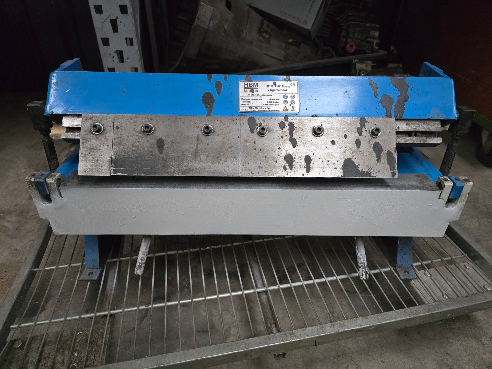 HBM Vingerzetbank 1x610mm - Gebruikt, Ophalen of Verzenden, Gebruikt