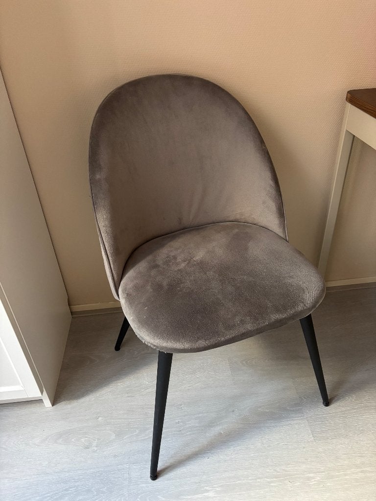 Grijze stoffen stoelen, Ophalen, Nieuw, Grijs, Vier