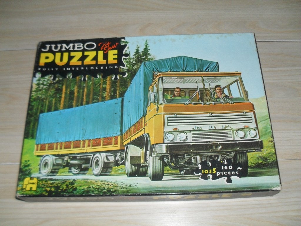 Daf vrachtwagen puzzle 160 stukjes, Ophalen, Minder dan 500 stukjes, Gebruikt, Legpuzzel