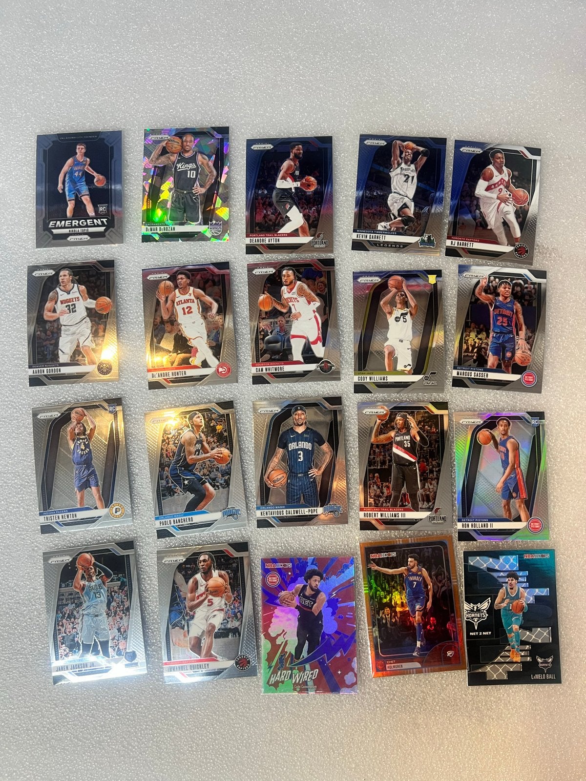 NBA Verzamelkaarten Panini Prizm & Hoops - Partij 20 kaarten, Ophalen of Verzenden, Zo goed als nieuw, Overige sporten, Spelerskaart