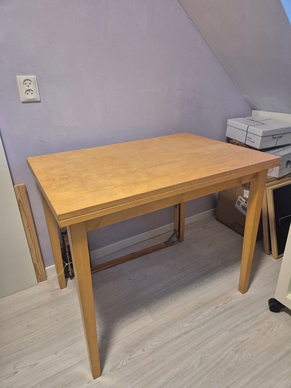 Eettafel uitklapbaar Ikea, Huis en Inrichting, Tafels | Eettafels, Gebruikt, 100 tot 150 cm, Modern, Vier personen