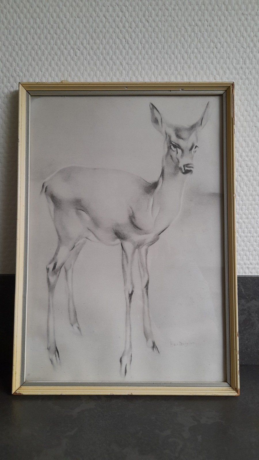 'Het hertje' van Han van Meegeren, Antiek en Kunst, Ophalen of Verzenden
