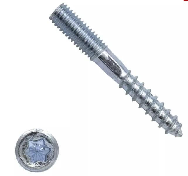 Stokeinden M8x50 verzinkt 100 stuks, Ophalen of Verzenden, Nieuw, Schroeven